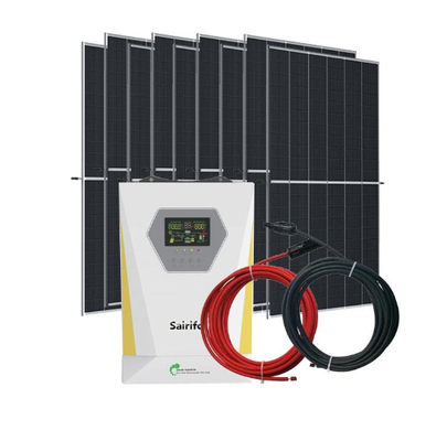 Cornice galvanizzata Sistema di energia solare completo 300W-20KW Alta efficienza 15%-22% Apparecchiature fotovoltaiche fuori rete per l'approvvigionamento energetico domestico e agricolo