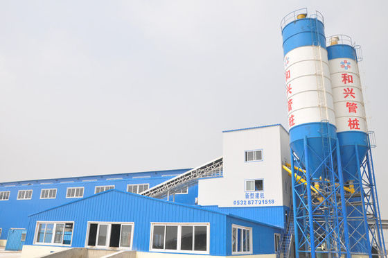 HZS60 60M3H 110kw impianto di confezionamento di cemento centrale commerciale con miscelatore