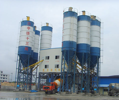 HZS60 60M3H 110kw impianto di confezionamento di cemento centrale commerciale con miscelatore