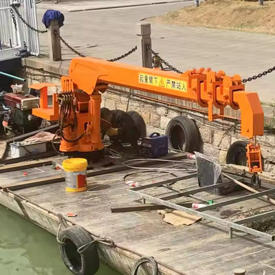 XDEM Gru galleggianti Telescopica a gomma fissa Gru idraulica per navi e pescherecci dal molo