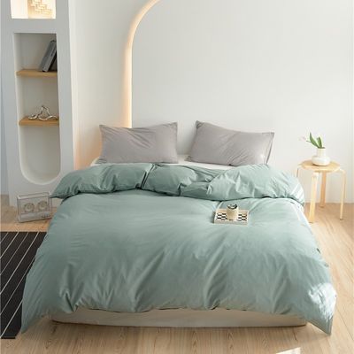 Set di biancheria da letto a 100% di cotone a base di cotone, colorato con ricativo libero da azo
