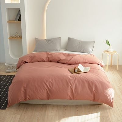 Corall Soft Natural High Yarn Cotton Copertura di copriletto biancheria da letto Set cuscino Cassa