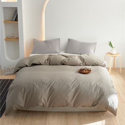 Colore beige cotone copertura copriletto biancheria da letto biancheria da letto Set grande ordine Fornitore