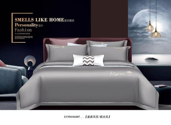 Cose da letto in argento massello di cotone egiziano Set per la casa lenzuola da letto tessile