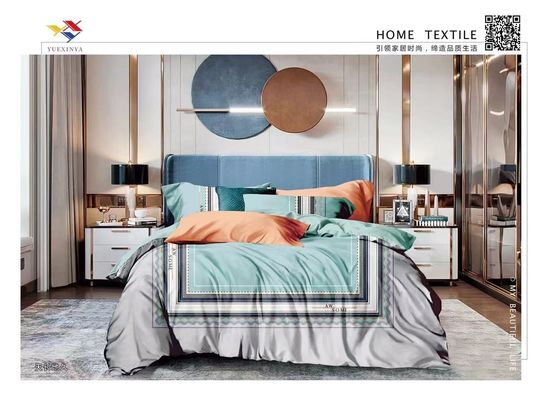 Branded Design 100% Long Staple Cotton Reactive Print Personalizzare Set di biancheria da letto