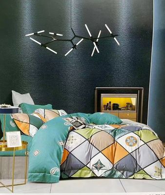 100% di cotone puro nuovo design stampa reattiva copertura di copriletto biancheria da letto dimensione opzionale