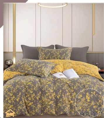 Salutevole e confortevole 100% di cotone lavato Jacquard Set biancheria da letto copertura di copriletto lenzuola