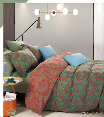 Jacquard europeo di fiori 100% cotone copertura di copriletto lenzuola cuscino custodia lenzuola montata