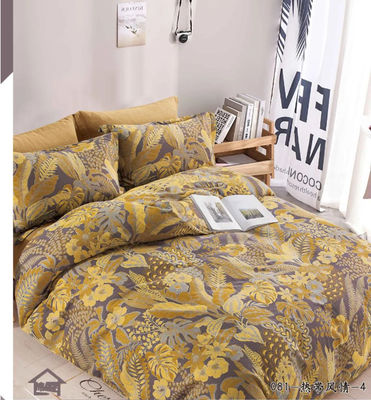 100% di cotone di tessuto lavato doppio giacca da letto set copertura di copriletto