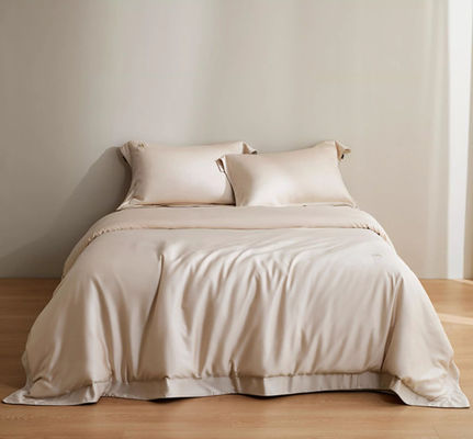 Solid Color 100S Lenzing Tencel Copertura di copriletto Set di biancheria da letto per la casa Prodotto tessile Dimensioni personalizzate