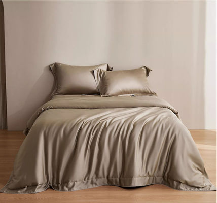 Solid Color 100S Lenzing Tencel Copertura di copriletto Set di biancheria da letto per la casa Prodotto tessile Dimensioni personalizzate