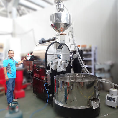 Rostatore di caffè industriale per uso in fabbrica Rostatrice di caffè 50kg 60kg Con controllo PLC