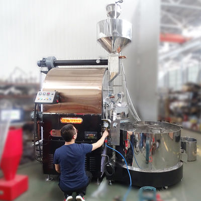 Rostatore di caffè industriale per uso in fabbrica Rostatrice di caffè 50kg 60kg Con controllo PLC