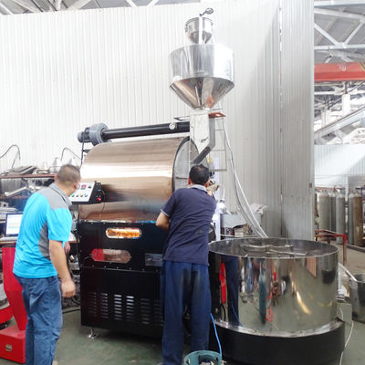 Rostatore di caffè industriale per uso in fabbrica Rostatrice di caffè 50kg 60kg Con controllo PLC