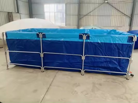 XDEM Agricoltura Pieghevoli vasche quadrate in PVC Tarpaulin Culture Square Fish Pond Forma rettangolare per l'uso in piscicoltura