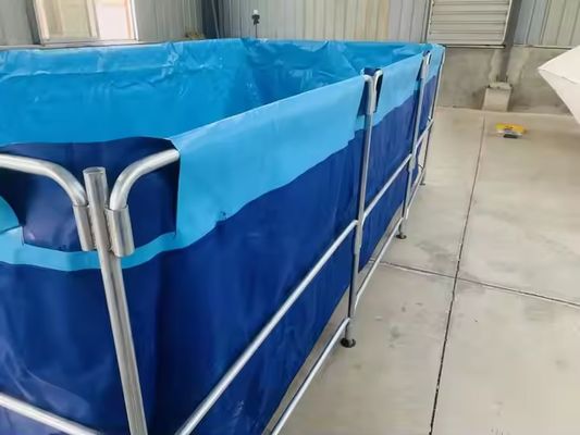 XDEM Agricoltura Pieghevoli vasche quadrate in PVC Tarpaulin Culture Square Fish Pond Forma rettangolare per l'uso in piscicoltura