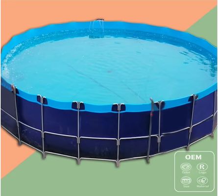 XDEM Agricoltura Pieghevoli vasche quadrate in PVC Tarpaulin Culture Square Fish Pond Forma rettangolare per l'uso in piscicoltura