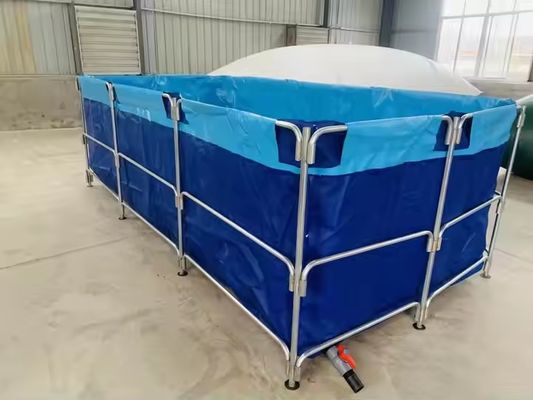 XDEM Agricoltura Pieghevoli vasche quadrate in PVC Tarpaulin Culture Square Fish Pond Forma rettangolare per l'uso in piscicoltura