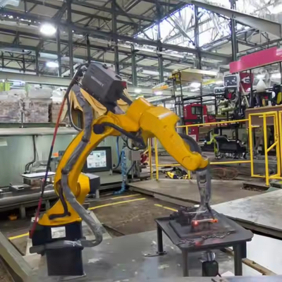 Braccio robotico industriale a 6 assi per saldatura MIG in acciaio inossidabile, carico utile 10 kg, sbraccio 1700 mm, robot automatico a 6 assi per saldatura