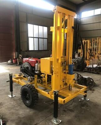 YZ50-150H Hydraulic Diesel Water Well Drilling Machine Optional Wheel/Crawler Chassis 210m Deep Boring Hole Drilling Rig Max 400mm Diametro Variabile velocità attrezzatura per la perforazione dell'acqua per l'irrigazione agricola