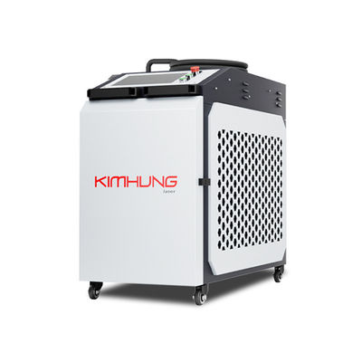 Macchina di pulizia laser ad alta velocità 1500W 2000W raffreddamento ad aria Materiale inossidabile Rimozione dello strato di ossidazione dell'olio di ruggine metallica