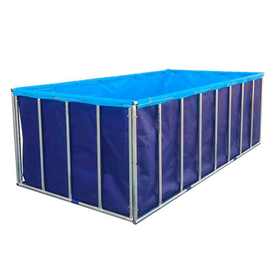 XDEM Agricoltura Pieghevoli vasche quadrate in PVC Tarpaulin Culture Square Fish Pond Forma rettangolare per l'uso in piscicoltura