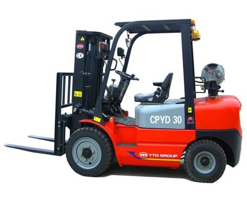 Carrello elevatore dell'azionamento della ruota di YTO 4, 10km/H 3 Ton Forklift With Gasoline Engine